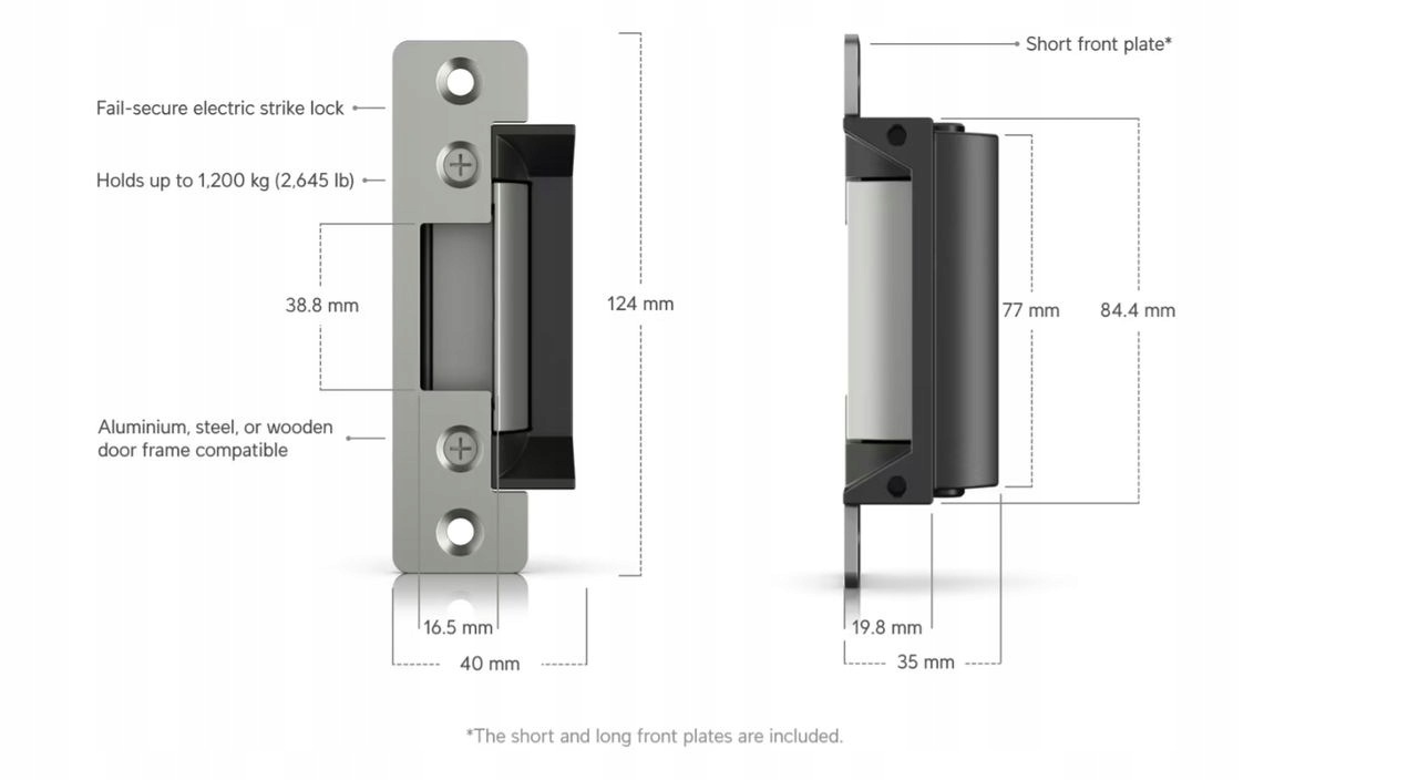 Ubiquiti UACC-Lock-Strike-Secure-15mm, UniFi Access Fail-Secure Strike Lock