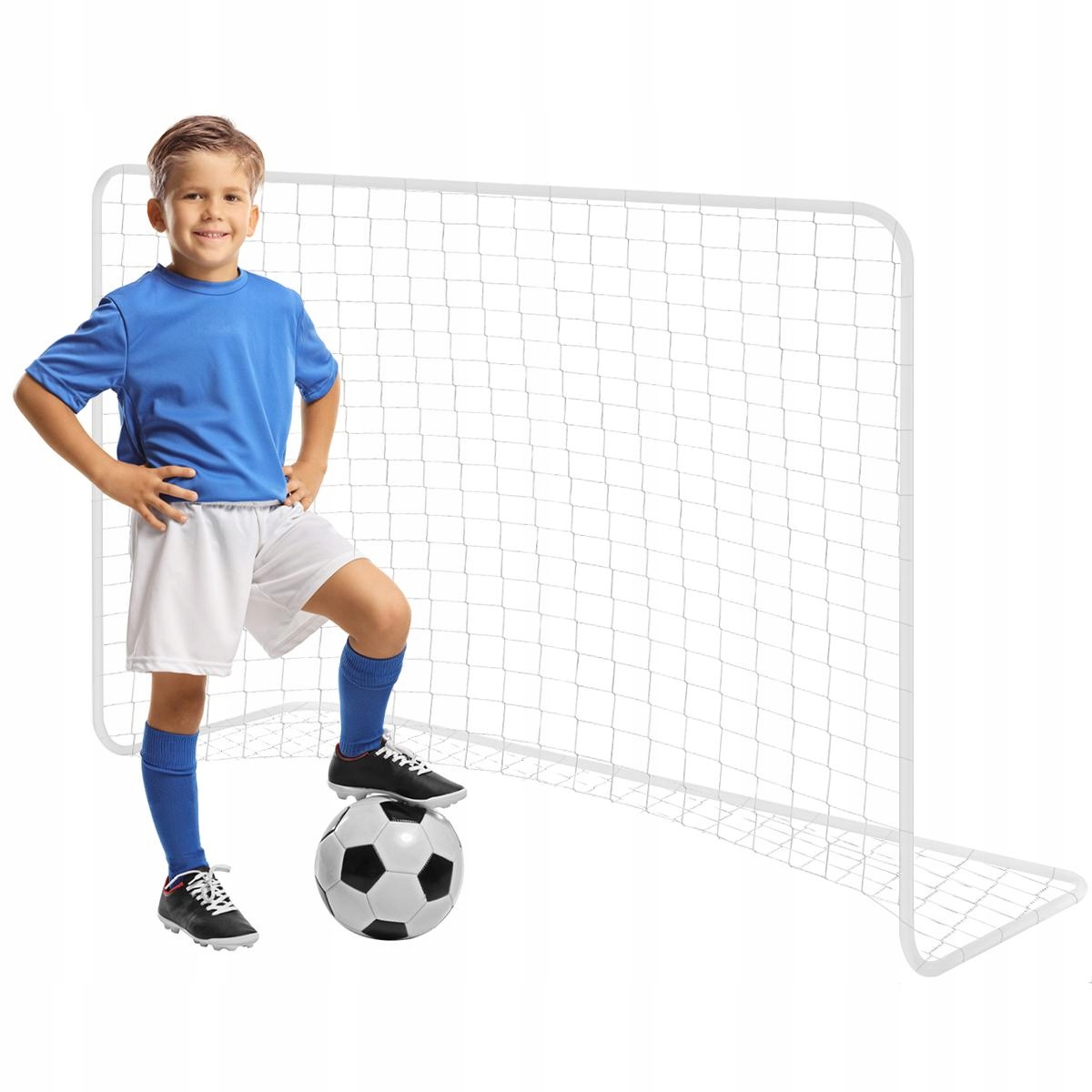 BRAMKA DO PIŁKI NOŻNEJ ENERO Z SIATKĄ 182x122x61CM BIAŁA Cechy dodatkowe brak