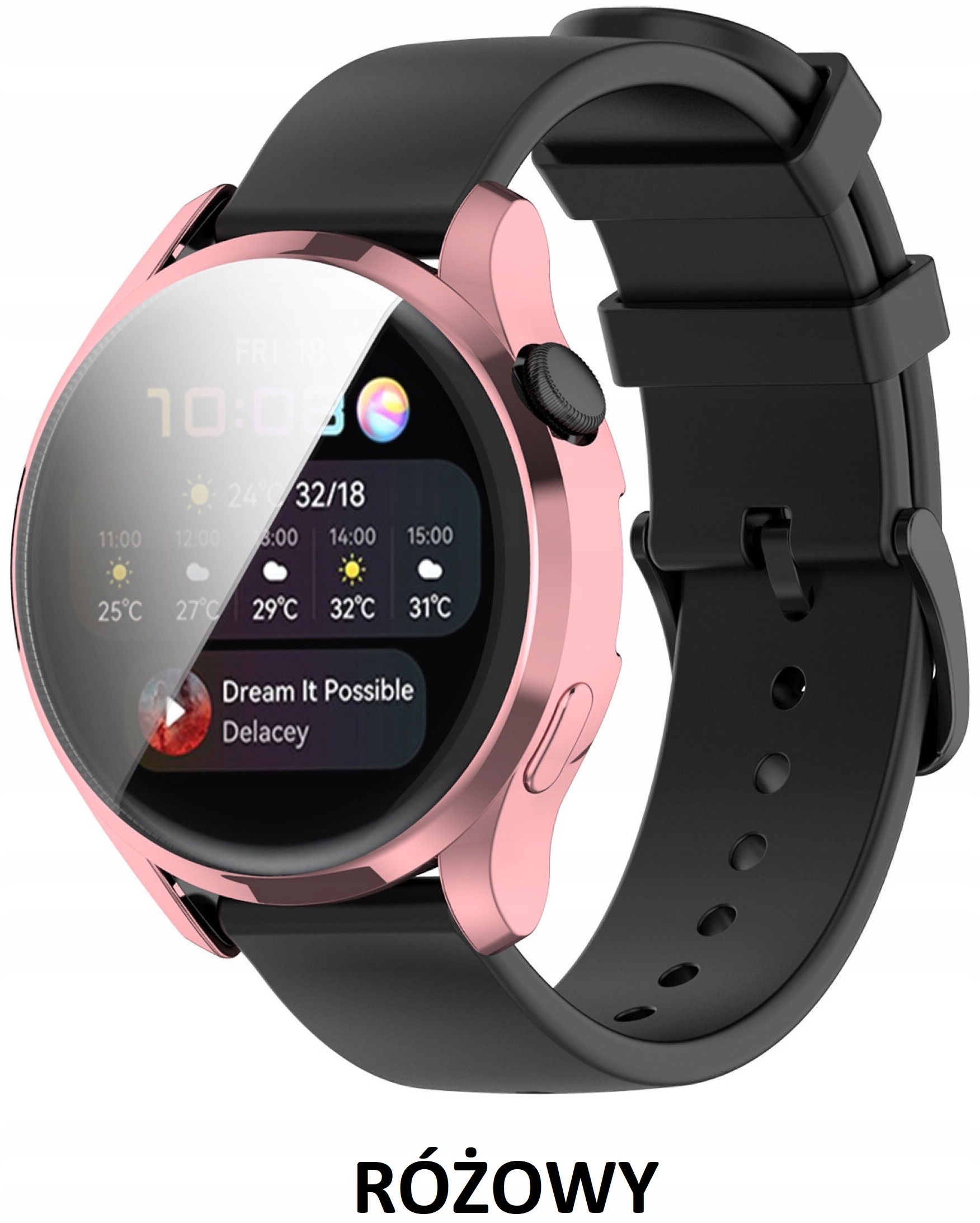 CASE ETUI NAKŁADKA 2w1 DO HUAWEI WATCH 3 46MM Kolor czarny