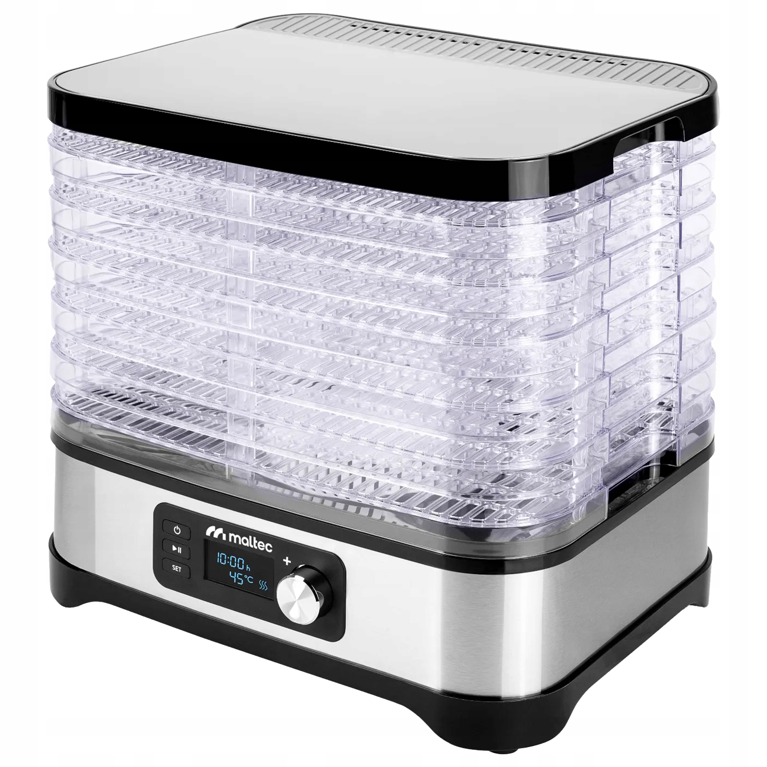 Sušička Hub Ovoce Zeleniny 6 Podnosů LCD Časovač Sušička Potravin 450W