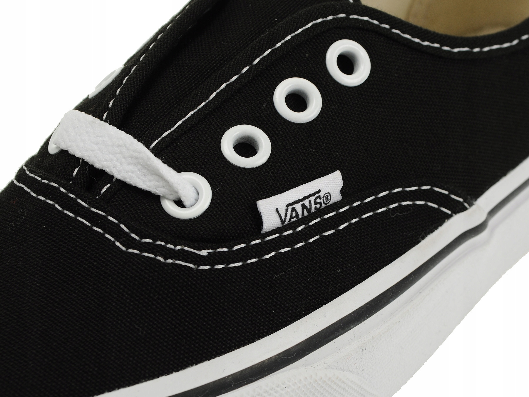 Buty Vans Authentic Black VN000EE3BLK (42) Zapięcie sznurowane