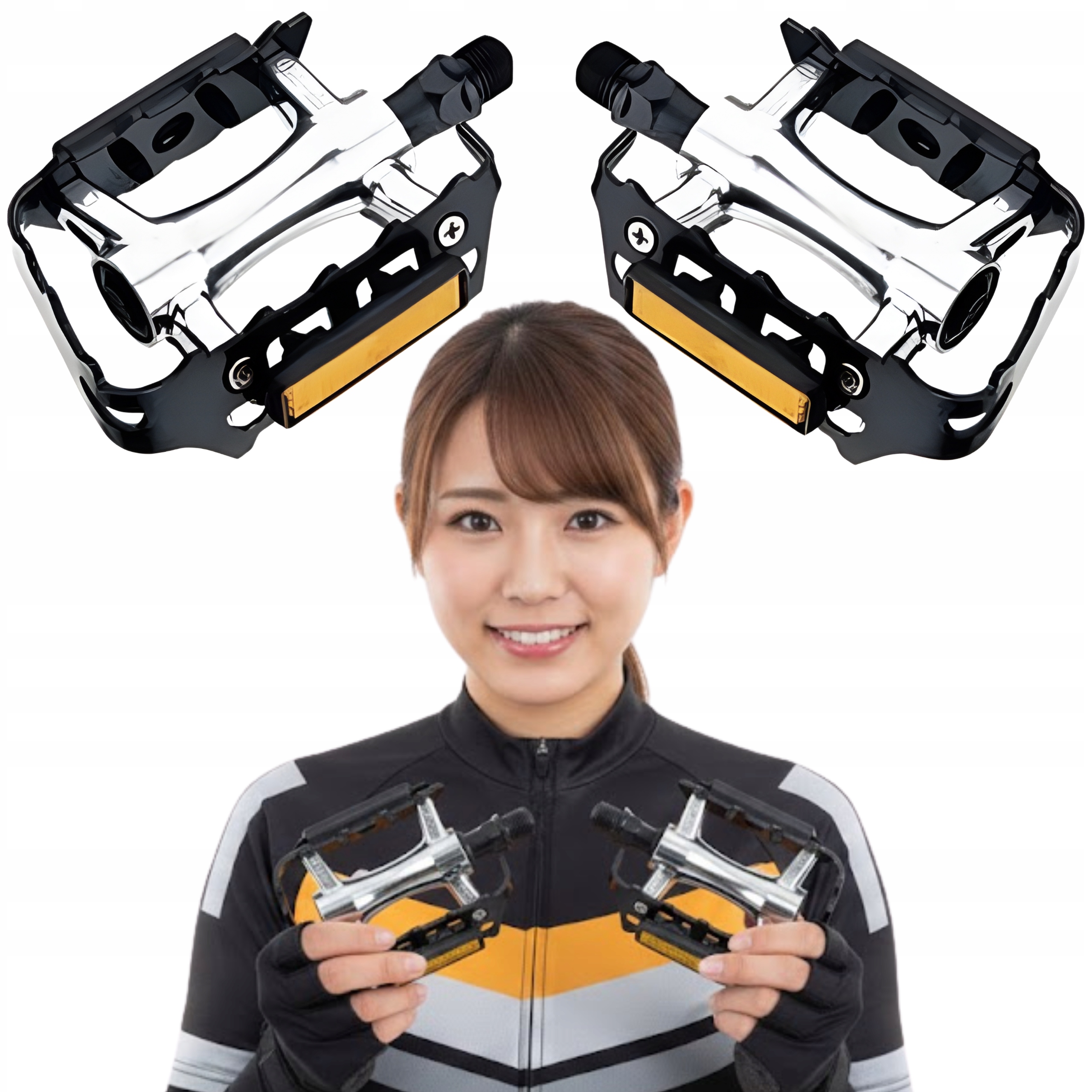 Pedały Rowerowe MTB Pedały MTB Aluminiowe Lekkie i Wytrzymałe do Roweru