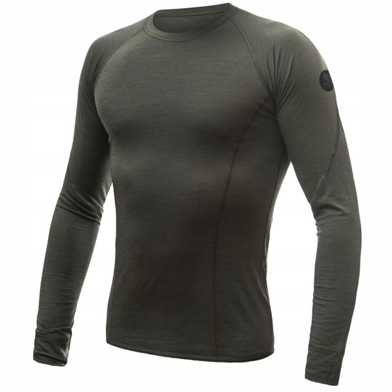 Sensor Triko Merino Air pánské dlouhý olivová zelená S