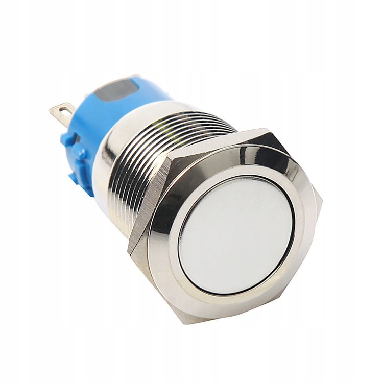 PRZYCISK MONOSTABILNY WANDALOODPORNY 250V 5A 19x38MM METAL