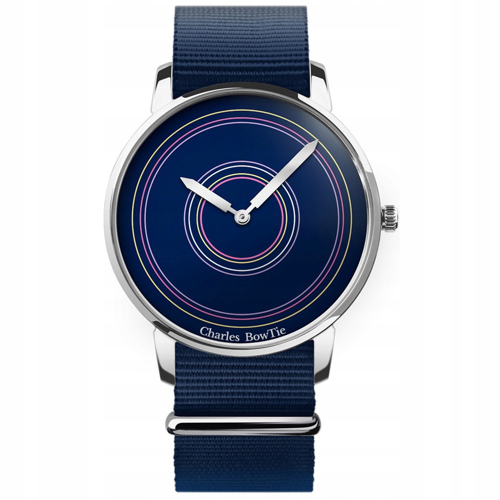 Pánské Hodinky Charles BowTie WELSA.N.B2 modrý pásek