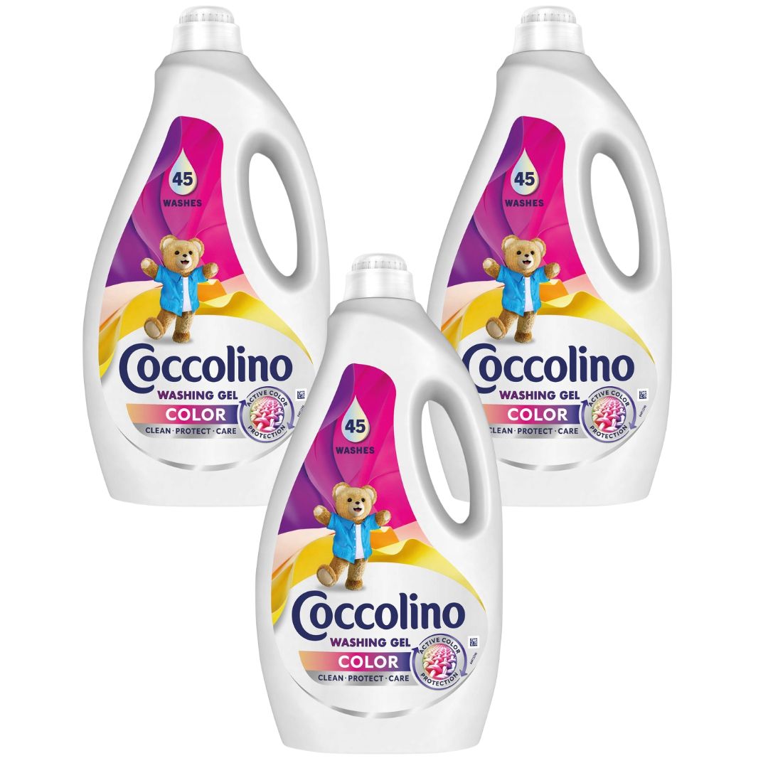 Coccolino Care Płyn Żel do prania Kolor 3x1,8L 135 prań
