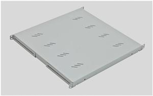 19' półki A4 perforowane 1U/750mm,max.80kg czarny