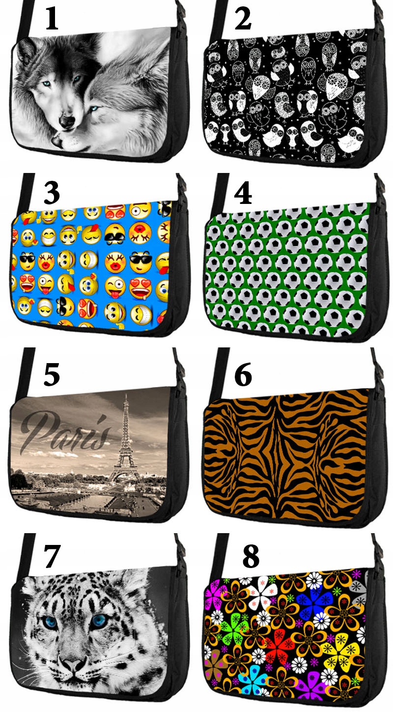 TORBA NA RAMIĘ A4 MŁODZIEŻOWA LISTONOSZKA # 2018 Płeć uniseks