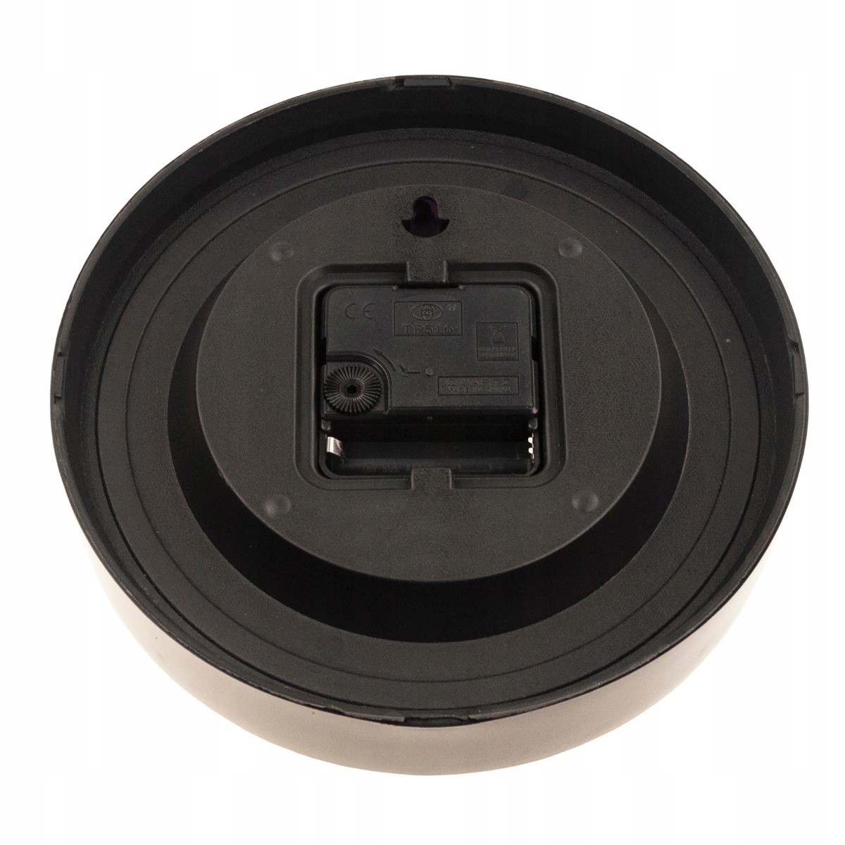 ZEGAR ŚCIENNY CZYTELNY SEKUNDNIK STYLOWY GRUBY DO SALONU KUCHNI AA R6 Kolor czarny