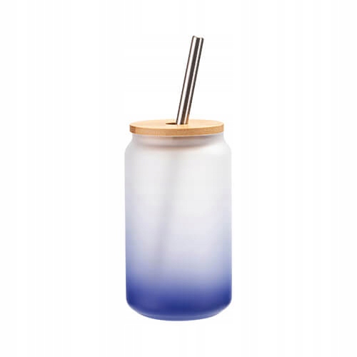 

Szklanka 400 ml ze słomką i pokrywką granatowa