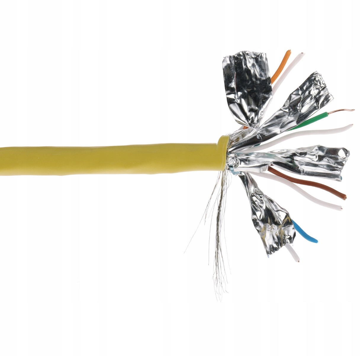 Kabel Sieciowy Przewód Skrętka S/ftp Kat. 7 Szczecin Miedż Osłona Frnc