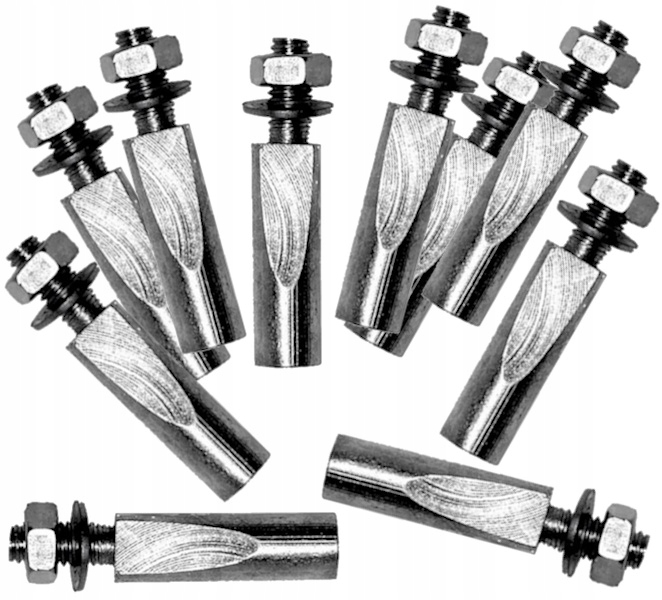 Klin osi mechanizmu korbowego roweru 9,5 mm komplet 10 sztuk