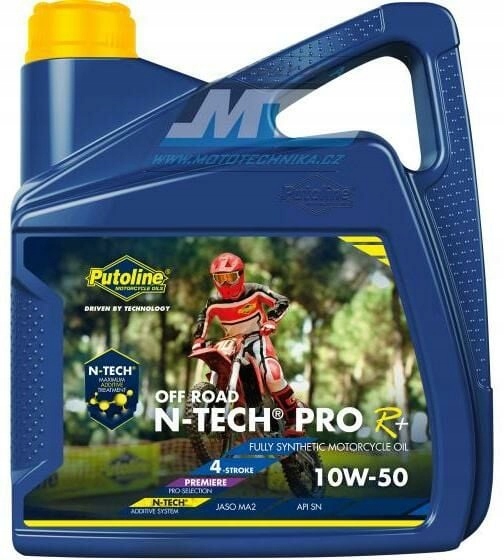 Olej motorový motocyklový Putoline N-tech ProR+ Offroad 10W50 (balenie 4L) P