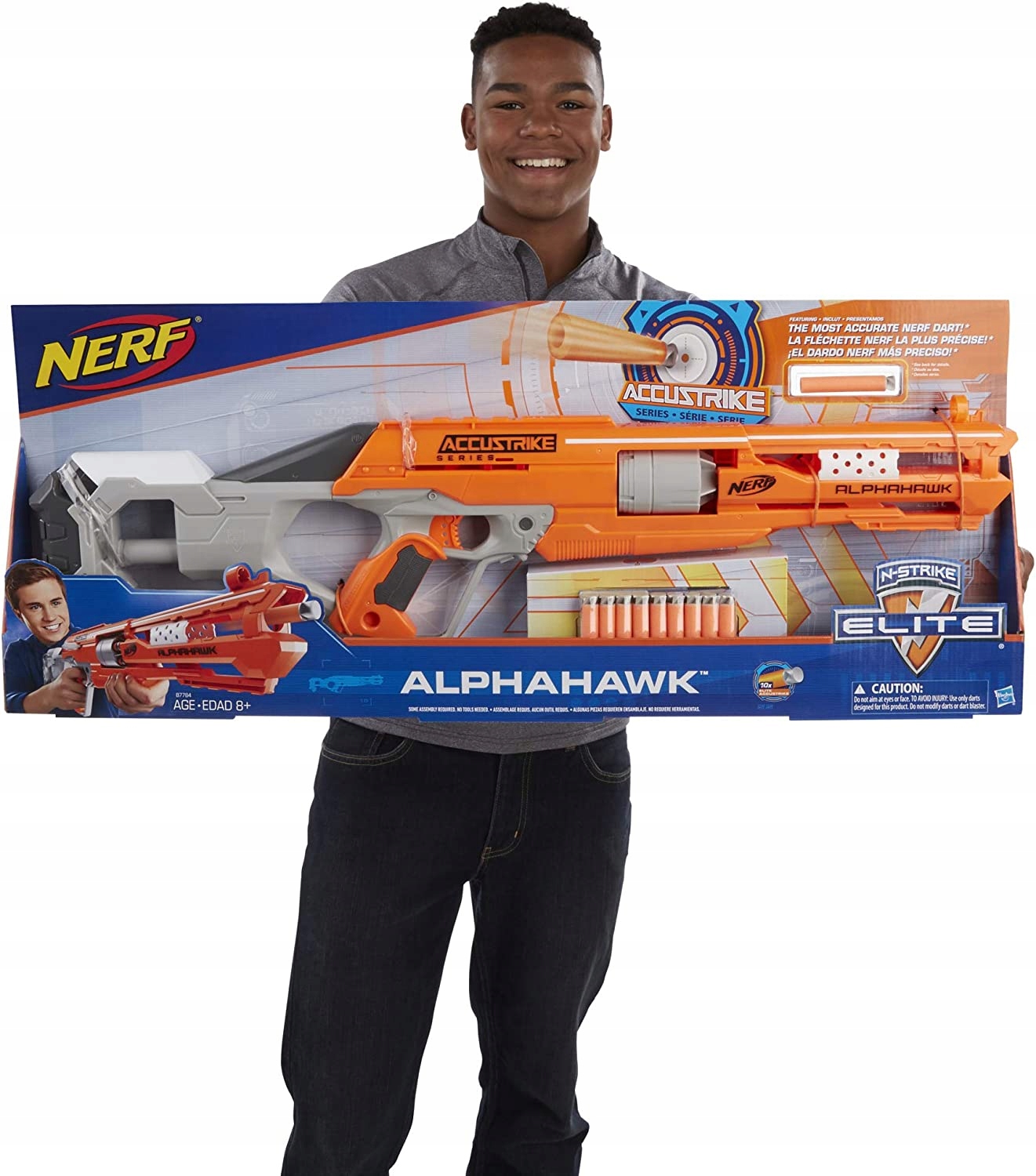 NERF N-STRIKE ELITE ACCUSTRIKE ALPHAHAWK B7784 Wiek dziecka 8 lat +