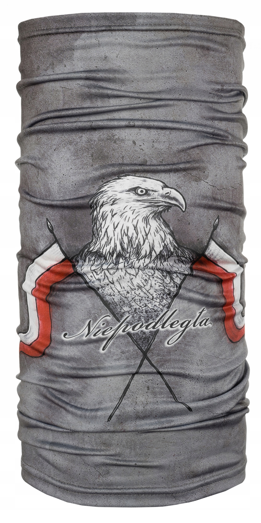 

Elastyczny szary komin patriotyczny poliester 12w1