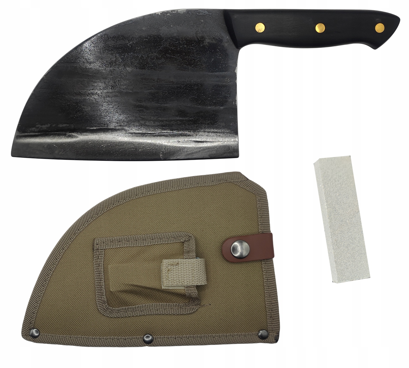 TASAK SERBSKI SZEFA KUCHNI PLUS ETUI I OSEŁKA 30CM