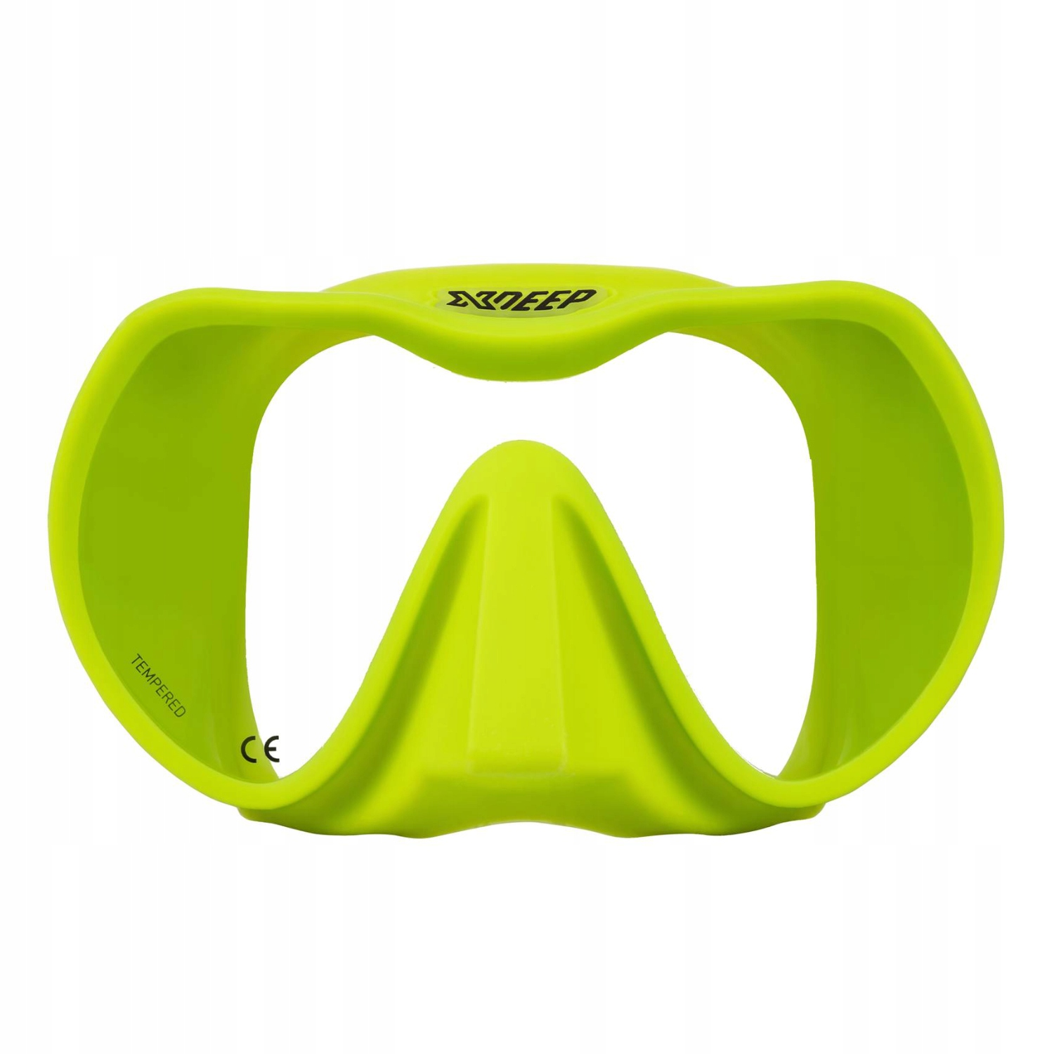 Xdeep Radical bezramkowa maska nurkowa Frameless limonkowa rozmiar L