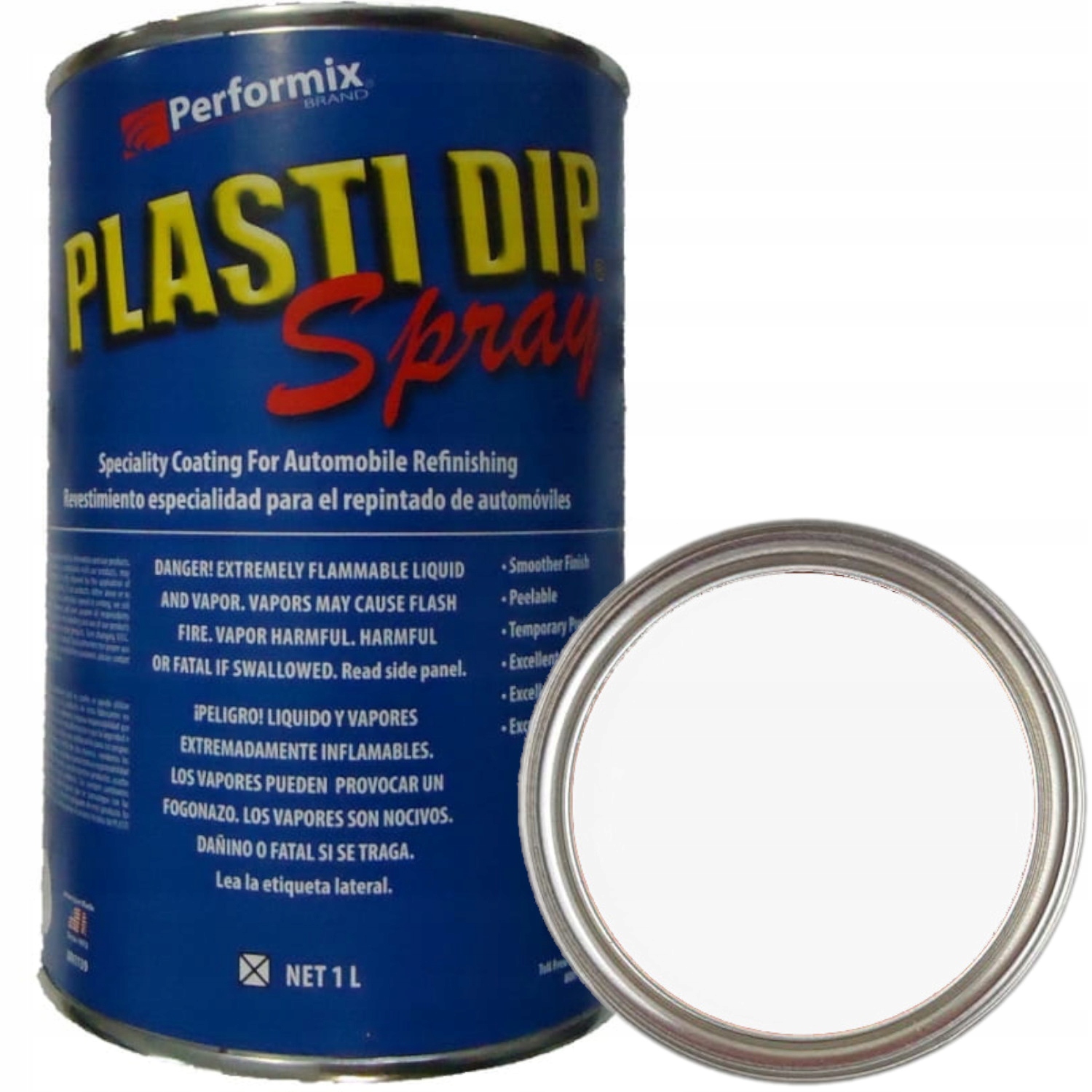 Plasti Dip 1L Připraven k malování pistolí Bílý PlastiDip