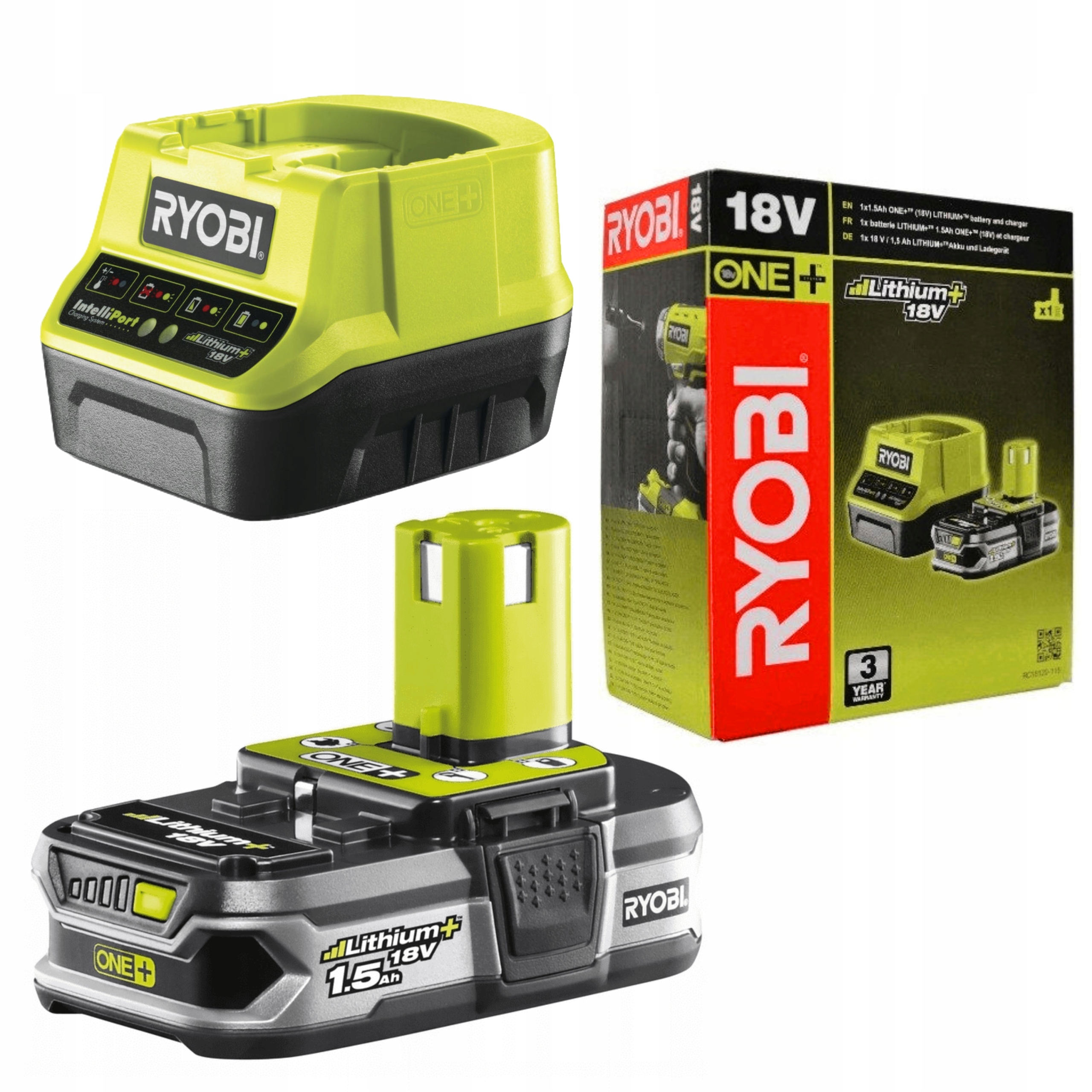 Akumulátor Ryobi 18V 1,5AH nabíječka RC18120-115