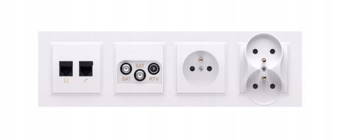 SIMON 10 RAMKA POCZWÓRNA BIAŁA CR4/11 Seria Simon 10