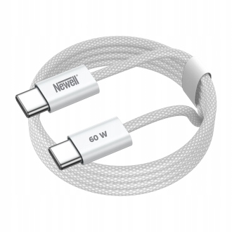 Kabel Newell Usb-c-usb-c Power Delivery 60 W 2 m biały, nylonowy oplot