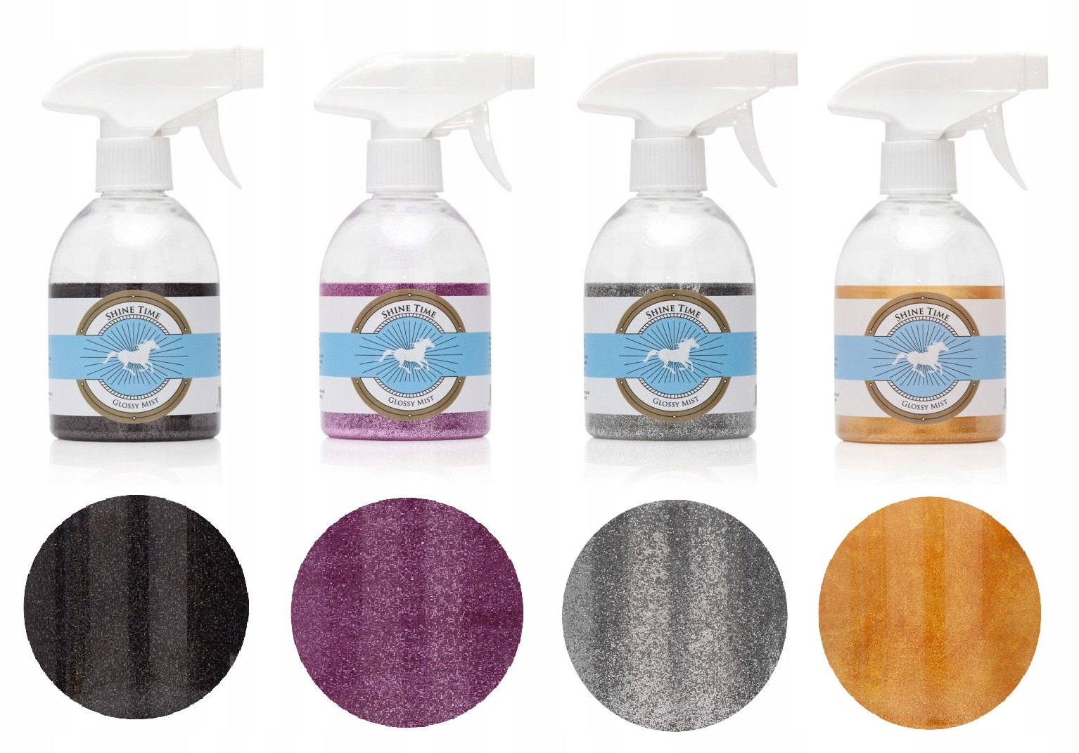 Brokatowa odżywka w spray’u Shine Time mgieka Scandia czarna 230ml