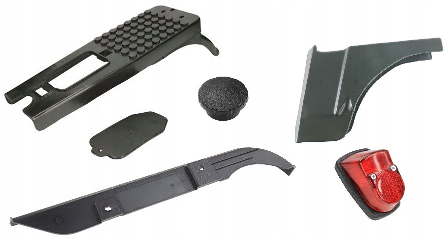 Nový Polský Komplet Sada Plastikových Nosičů Kryt Zátky Motorka Romet