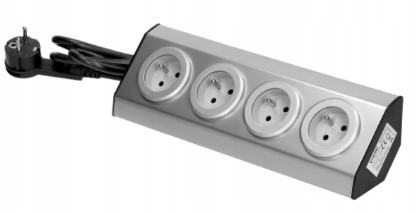 

Gniazdo Meblowe Narożne Podszafkowe Blatowe 4x230V