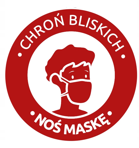 NAKLEJKA NA PODŁOGĘ 40cm NOŚ MASKĘ