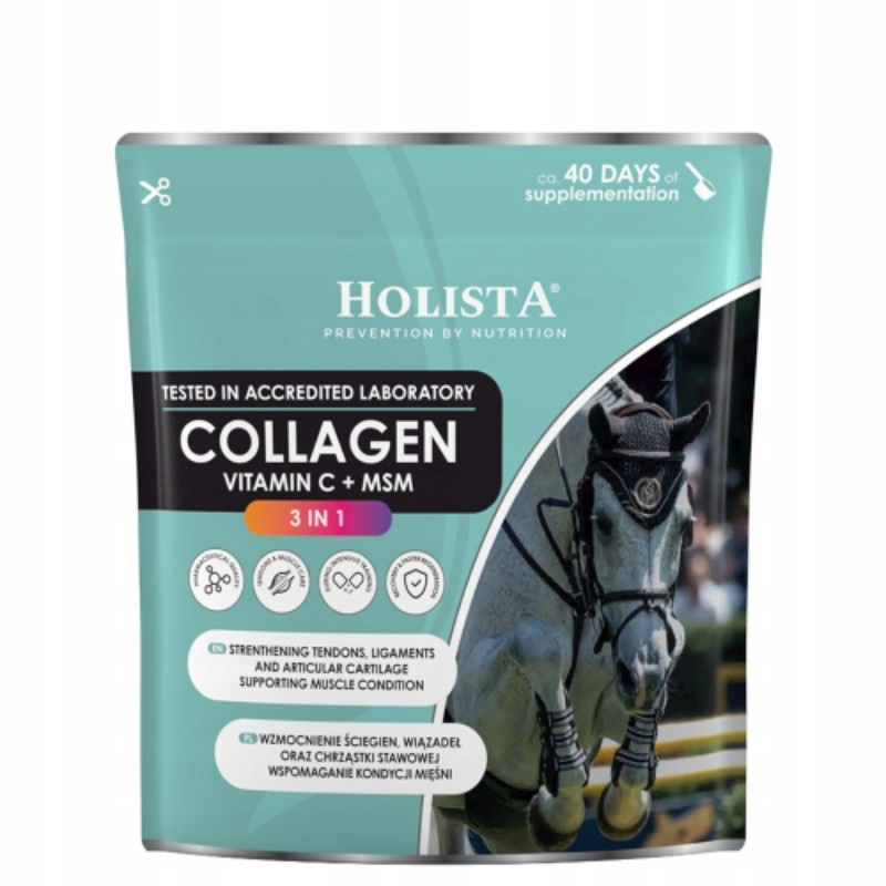 Holista Equine Collagen 3in1 600g preparat wzmacniający ścięgna i stawy