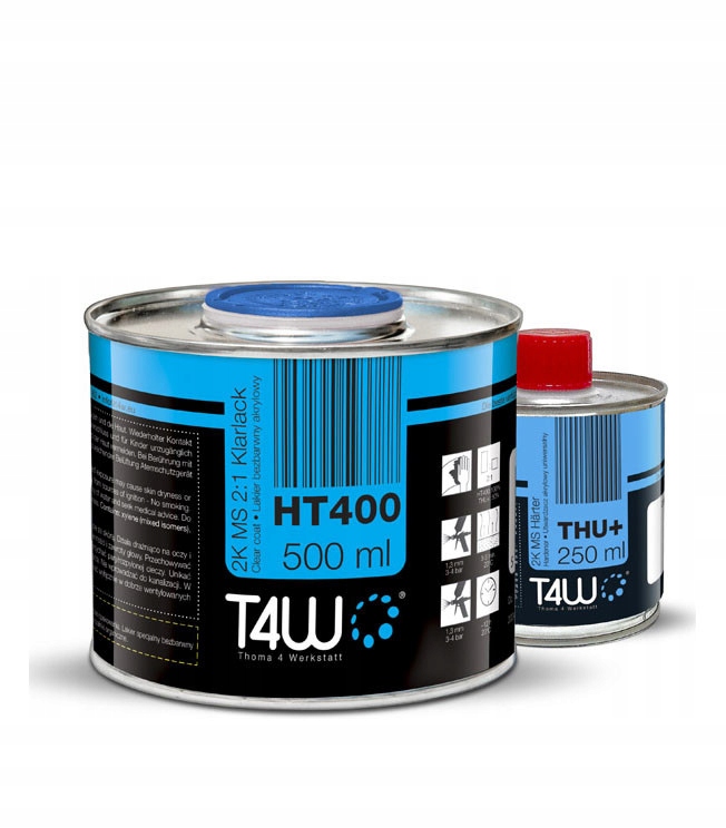 

T4W HT400 Lakier bezbarwny 2K Ms 2:1 Standard 0
