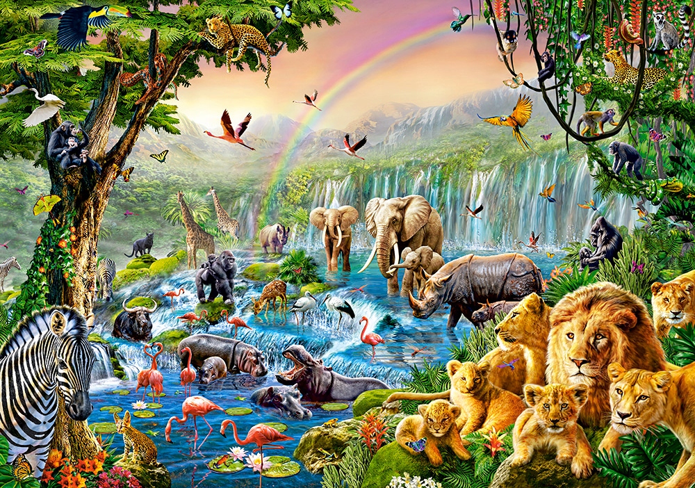 

Puzzle Zwierzęta Safari Dżungla 9+ 500 El Castor