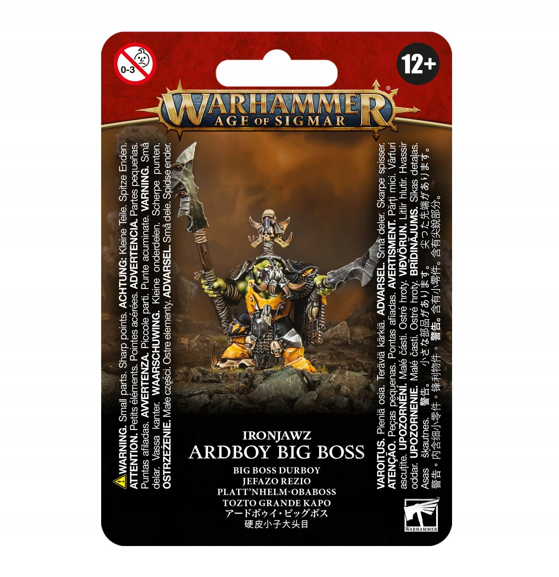 WARHAMMER AOS - ORRUK WARCLANS ARDBOY BIG BOSS
