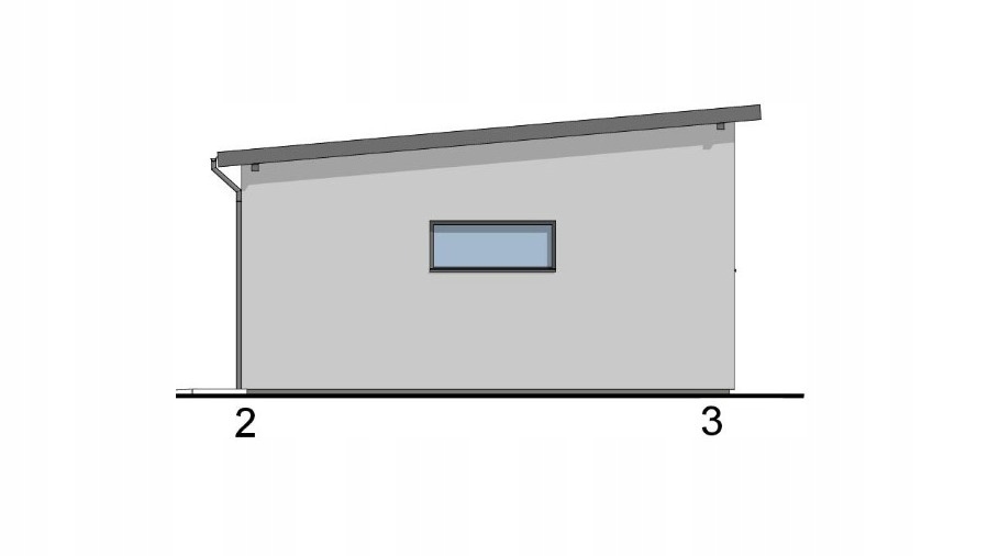 PROJEKT BUDYNKU GOSPODARCZEGO GJ3 Długość 9.78 m