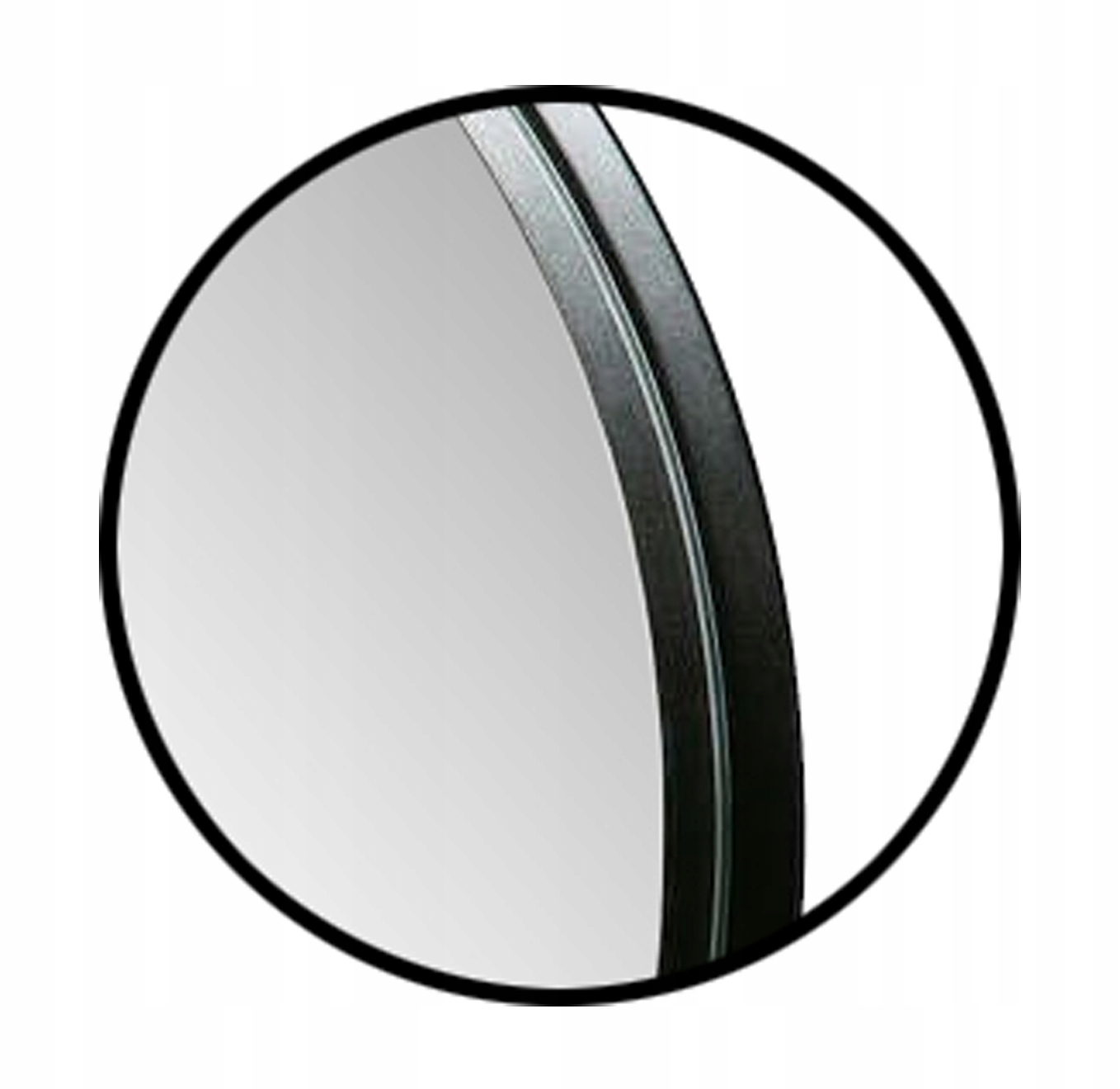 LUSTRO OKRĄGŁE METALOWE ŚCIENNE Fi 60cm CZARNE Typ lustra ścienne
