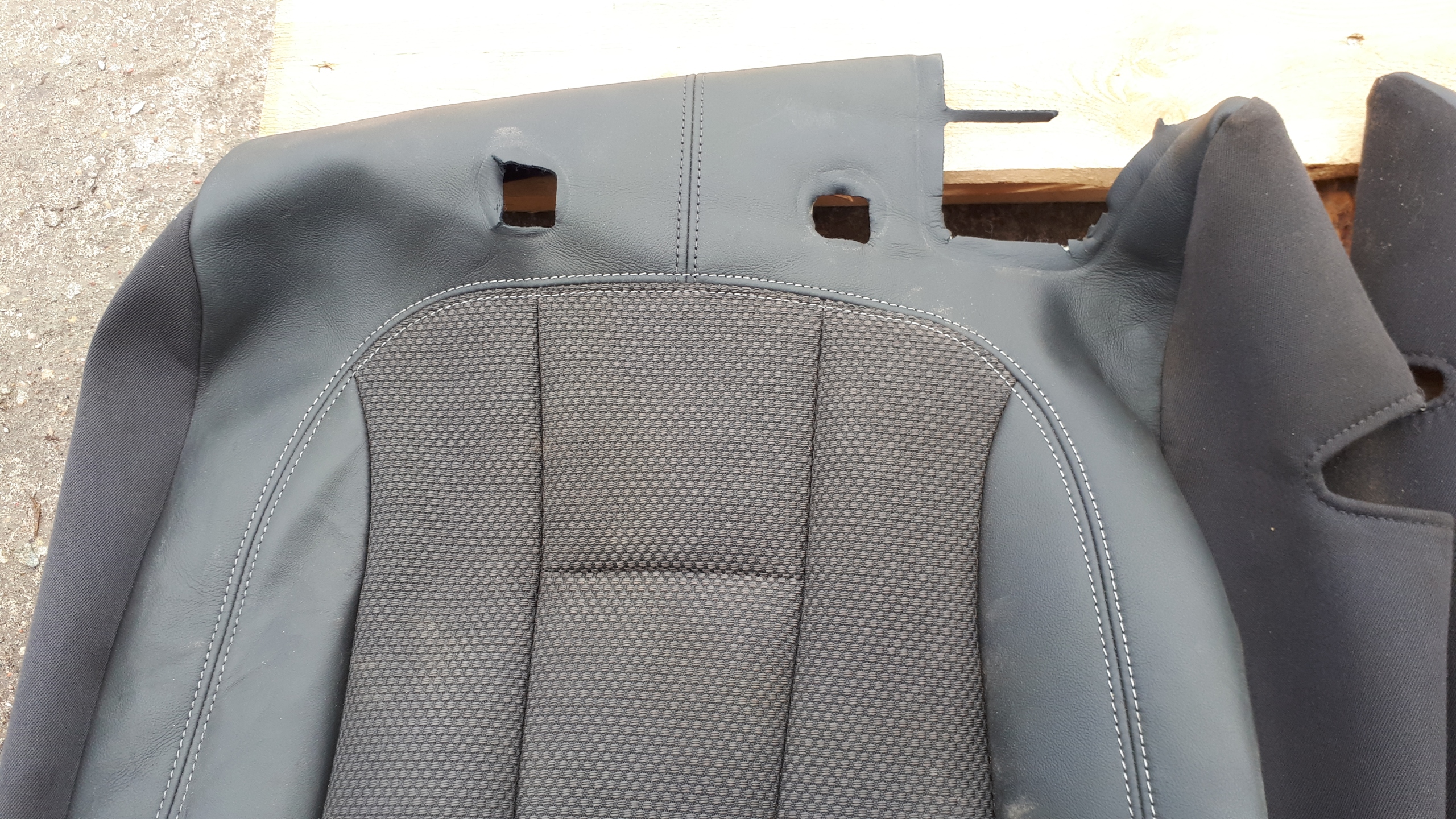 A4 B9 8W seat rear part MATERIAL leather POL SLINE