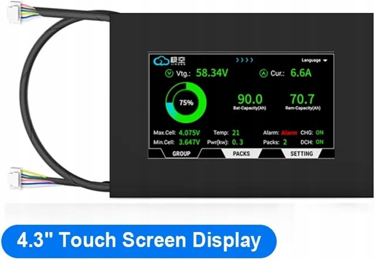 Displej pro Bms Jk Bms V.19 Uart LCD for Bms