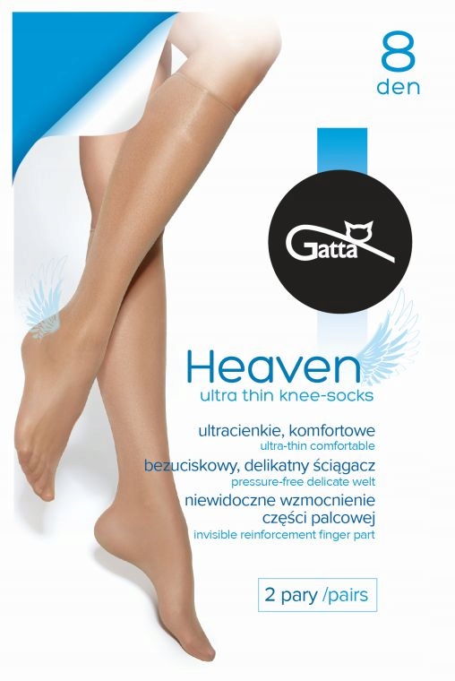 

Gatta podkolanówki Heaven 8DEN natural 2 pary