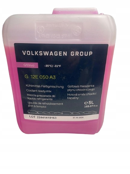 Oryginał Aso Vag Płyn chłodniczy G12 5l. Mieszanka