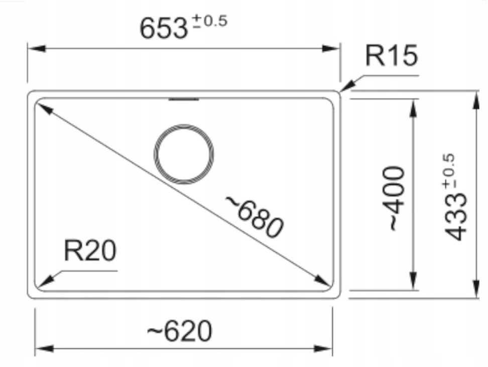 ZLEW PODWIESZANY FRANKE MARIS MRG 110-62 CZARNY + AKCESORIA M04 Marka Franke