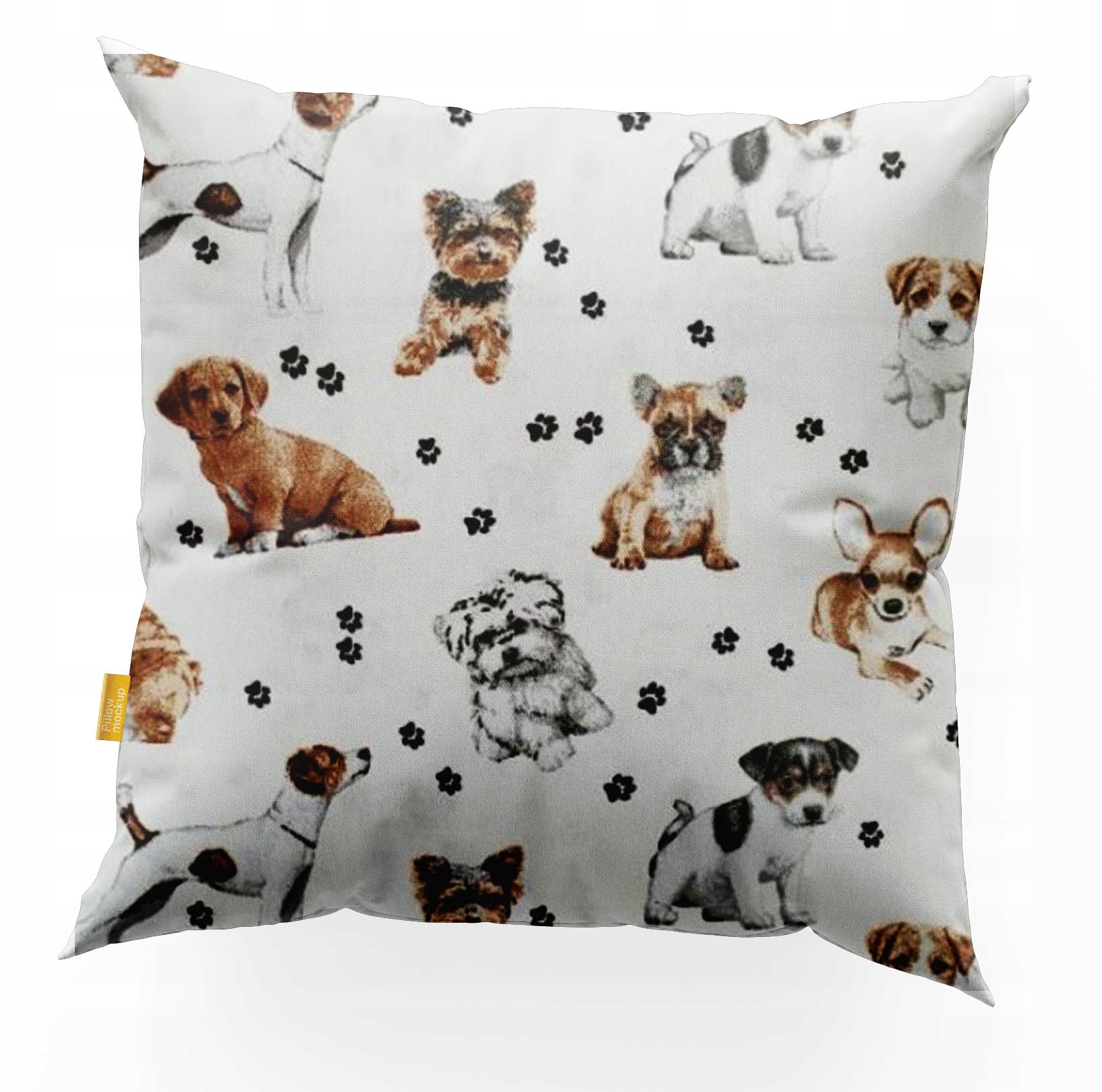 

Poszewka na poduszkę jasiek 40x40 cm .Pieski