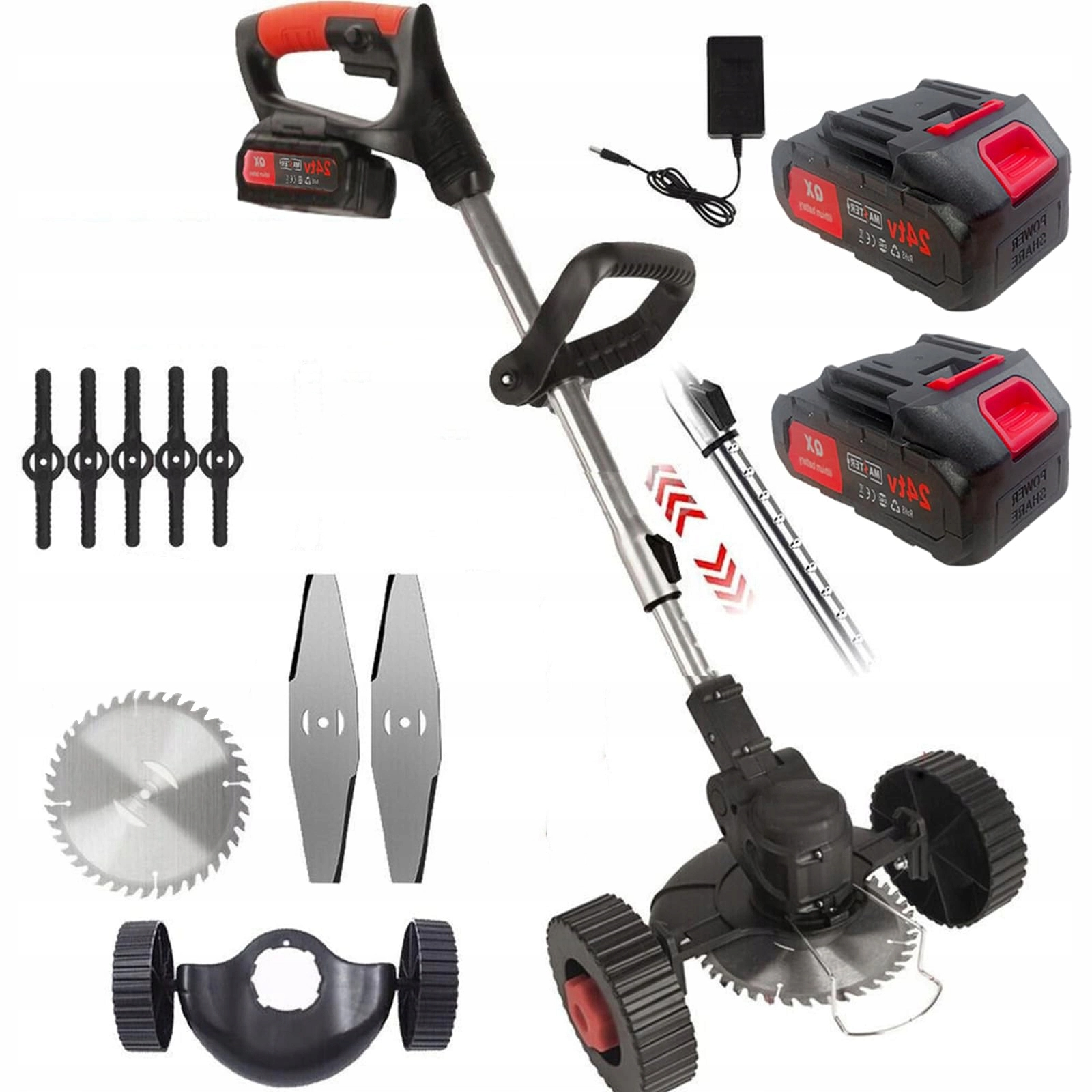 Kompaktní Zahradní Sekačka S Nastavitelnou Akumulátorovou Sekačkou Na Trávu, 300 MM