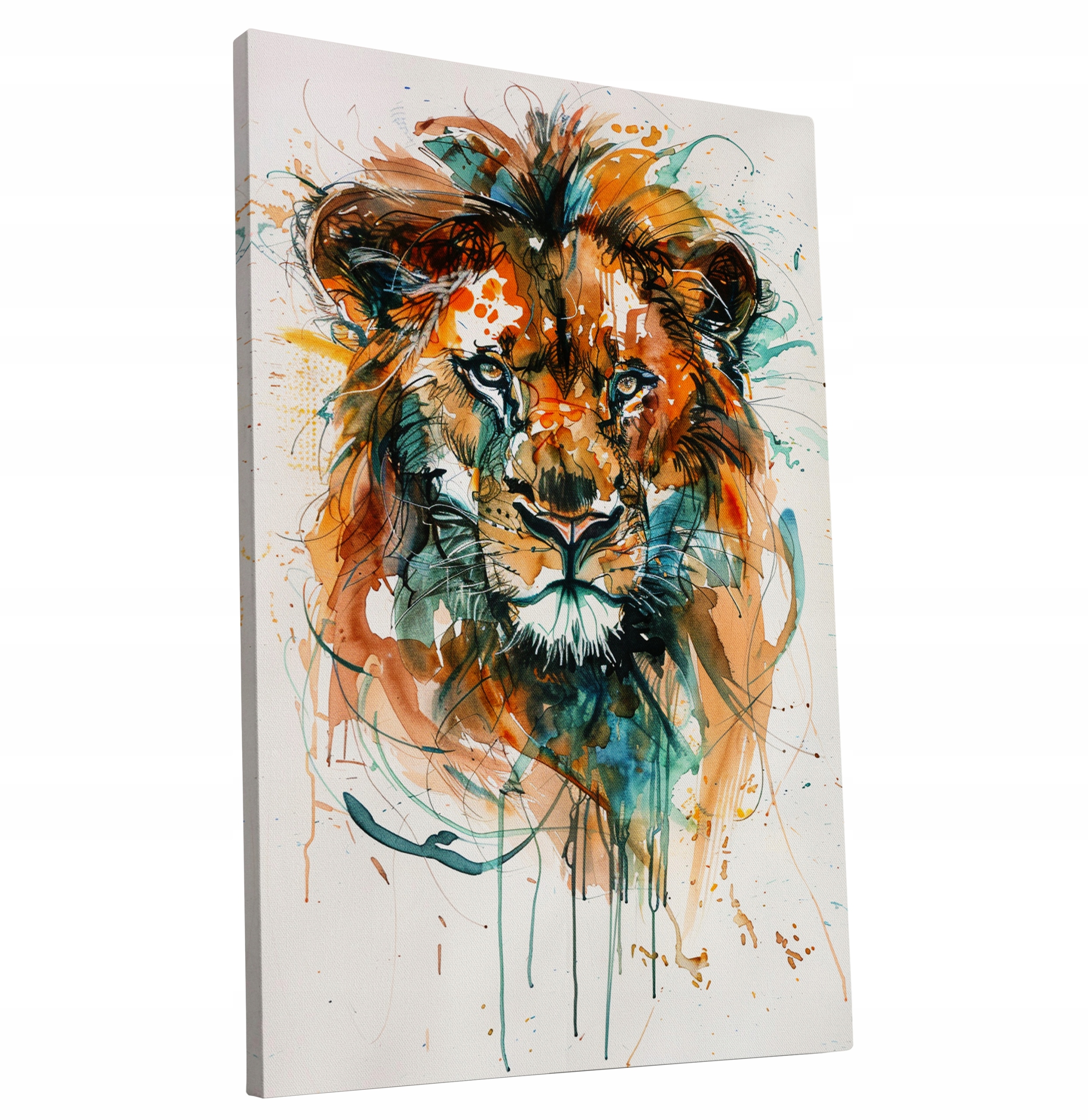 Obraz na plátně Barevný lev v moderním stylu domu obývacího pokoje 80x120