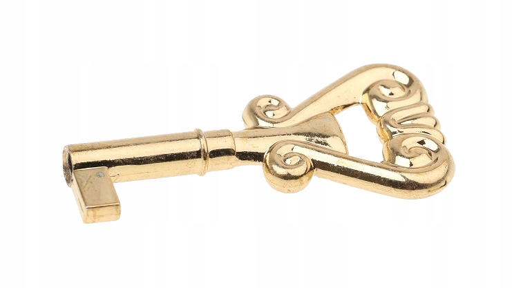 

Klucz Meblowy Krótki Złoty Retro Kluczyk E-252