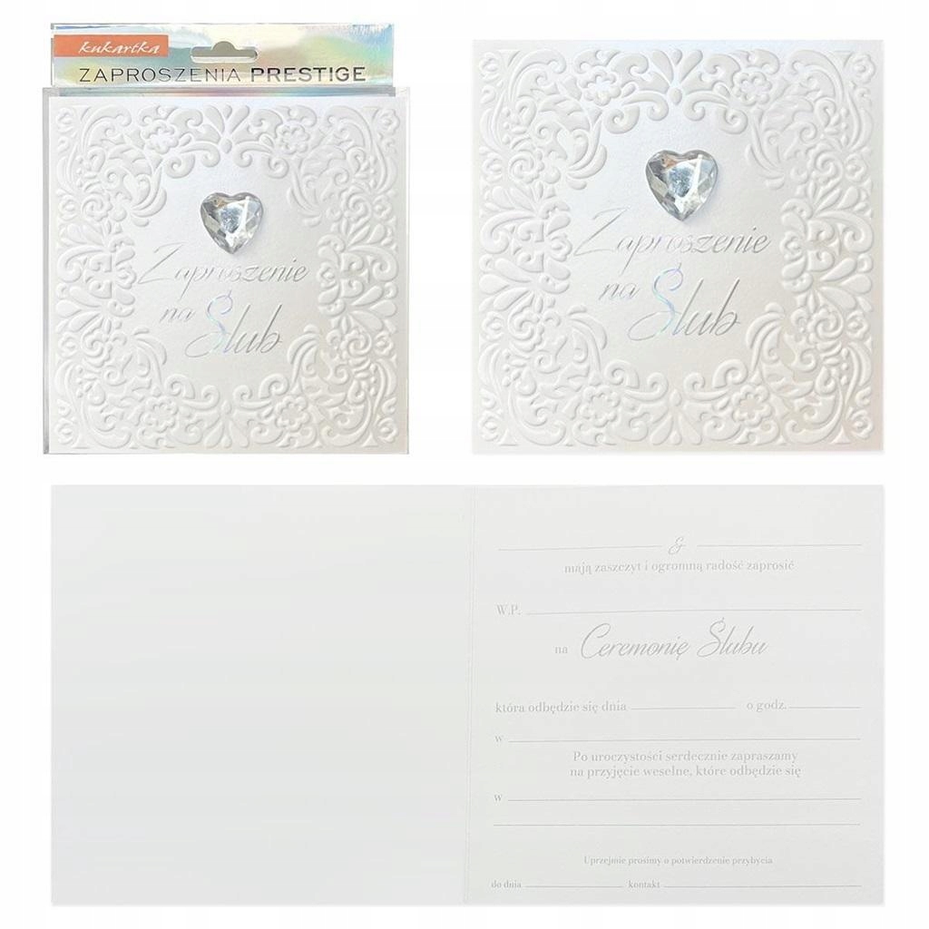 ZAPROSZENIE ŚLUB 5SZT