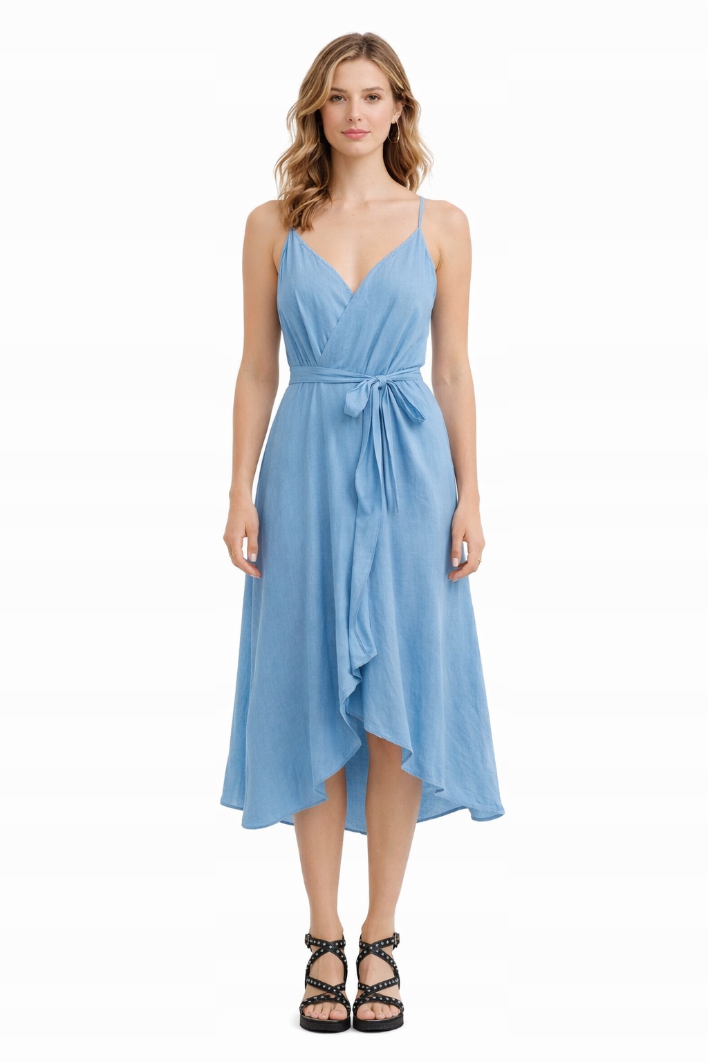 Modré Šaty Na Ramínka S I4A