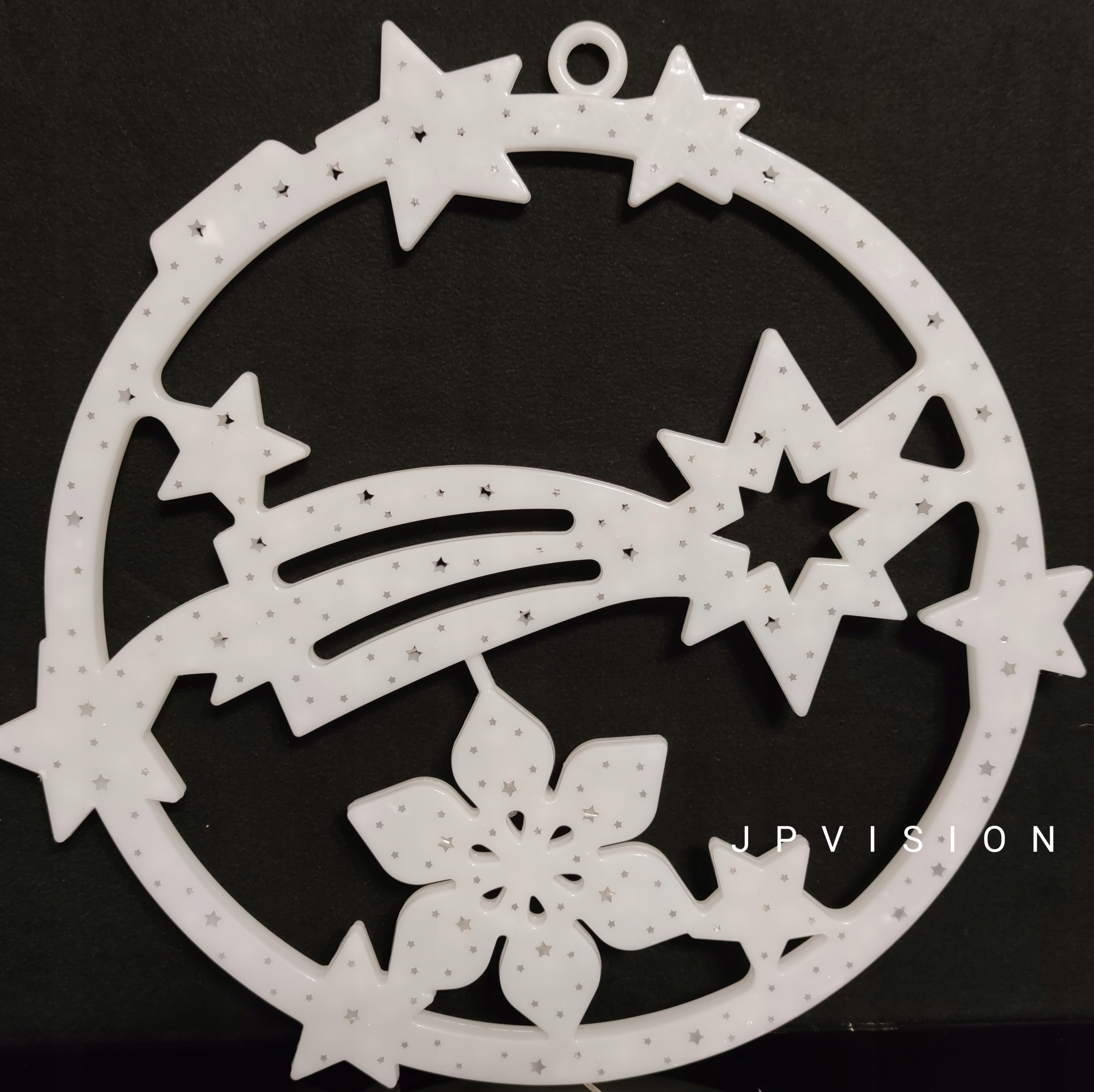 WITRAŻ KOMETA OZDOBA LAMPKI LED WIELOKOLOROWA Z BIAŁO NIEBIESKĄ KOMETĄ Marka inna