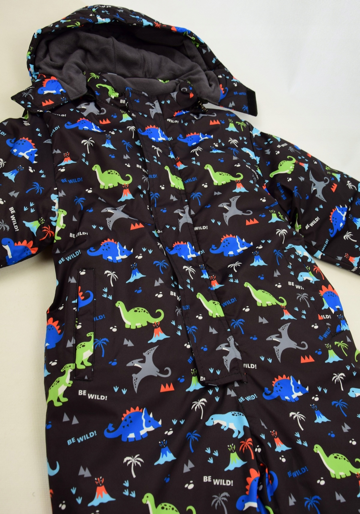 KOMBINEZON ZIMOWY J-347C JEDNOCZĘŚCIOWY POLAR 128 Rękaw długi rękaw