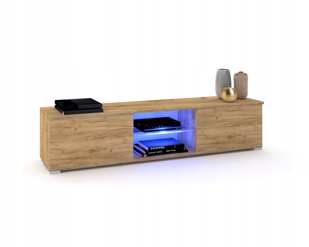 Gloria Stojící Rtv skříňka Komoda Dub Craft Led 180