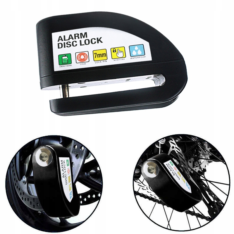 BLOKADA TARCZY HAMULCOWEJ DO MOTOCYKLOWA Z ALARMEM Producent inny